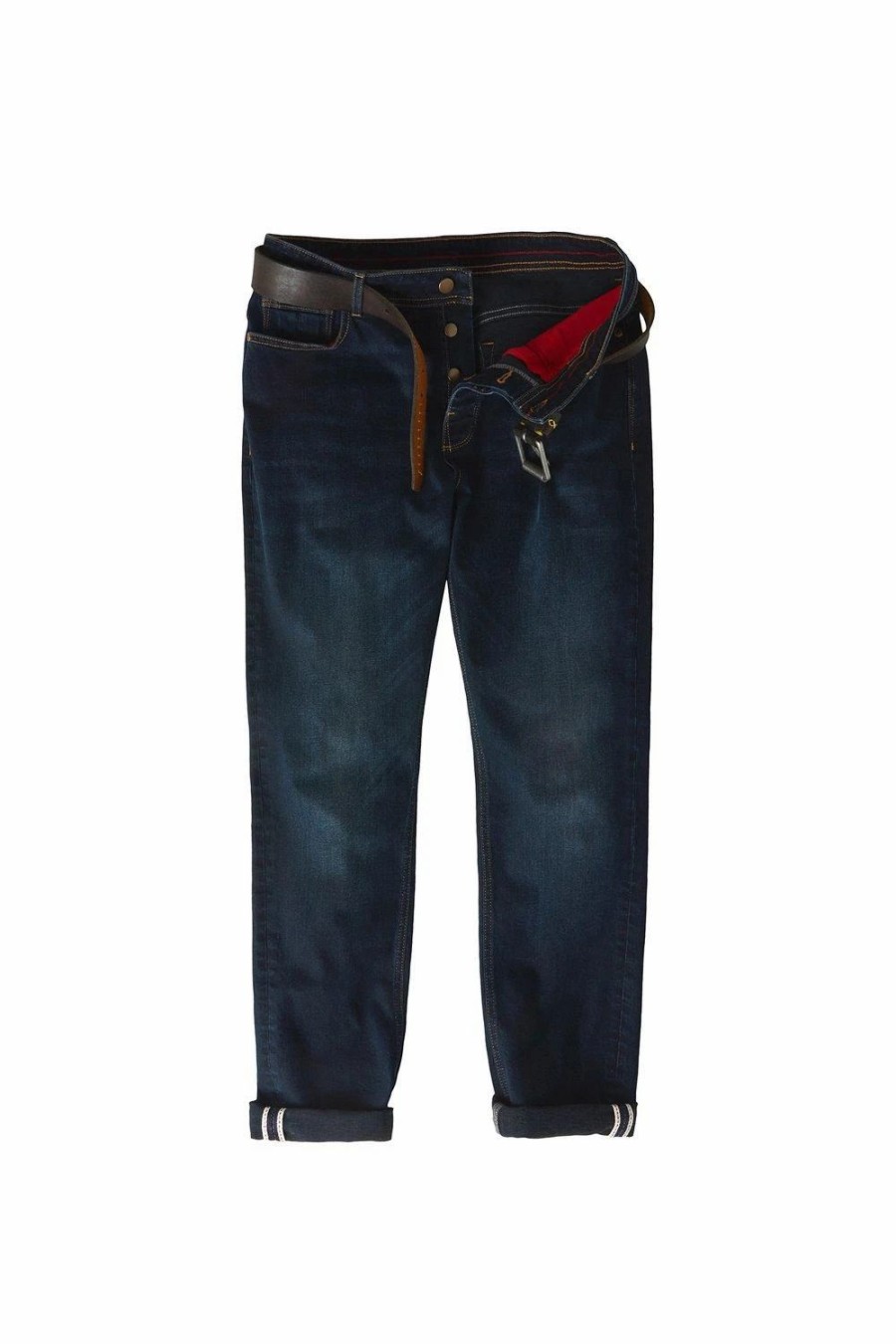 Jeans * | Joe Browns Worker Rinse Slim Jeans Blue