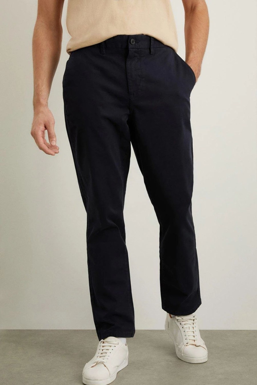 Chinos * | Burton Skinny Fit Chino Trousers Navy