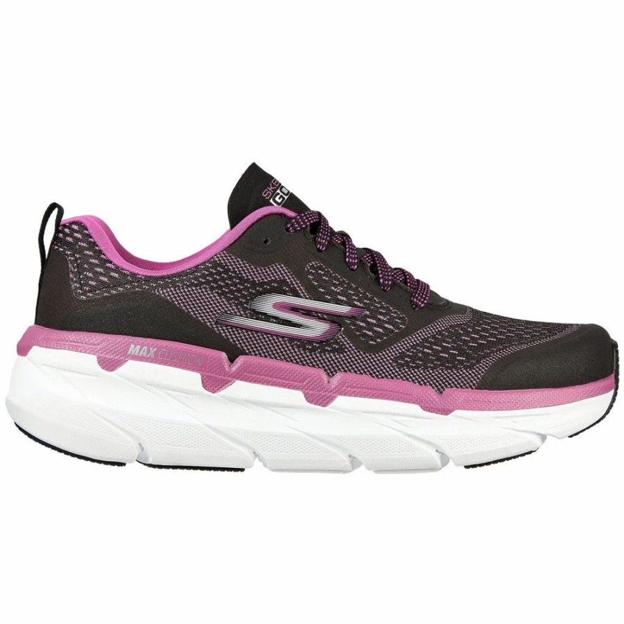 Shoes * | Skechers Womens Max Cushioning Premier Lightweight Trainers Pink