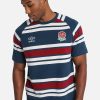 Polo Shirts * | Umbro England Classic Stripe Polo White