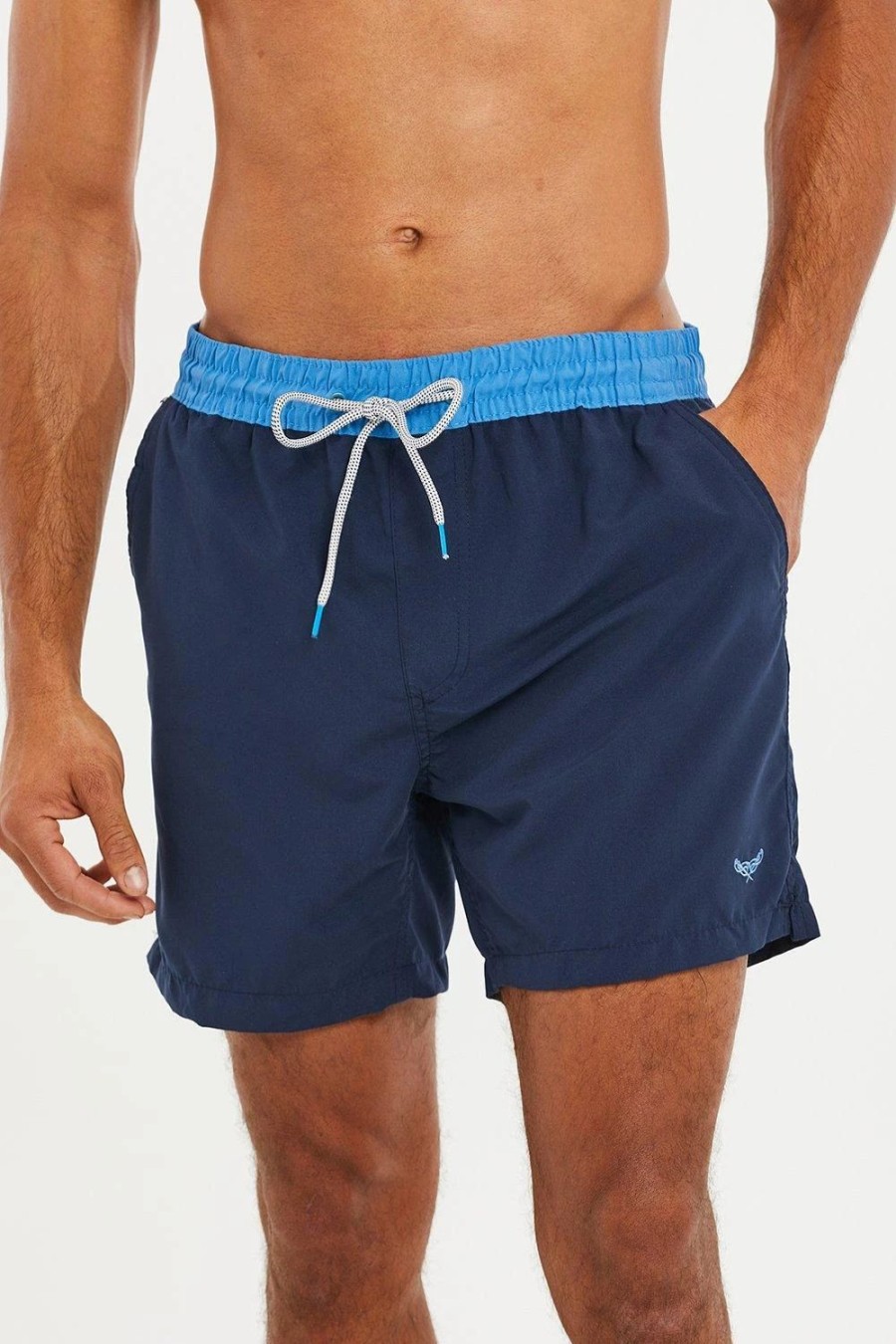 Swim Shorts * | Threadbare 'Penglai' Swim Shorts Blue