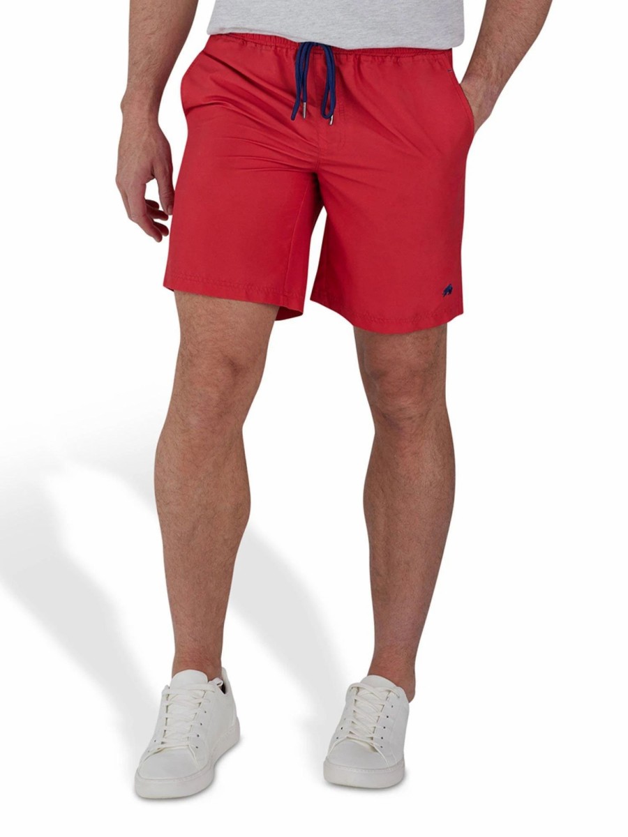 Swim Shorts * | Raging Bull Swim Shorts Red