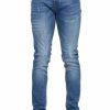 Jeans * | Duck And Cover Tranfil Distressed Slim Jeans Blue