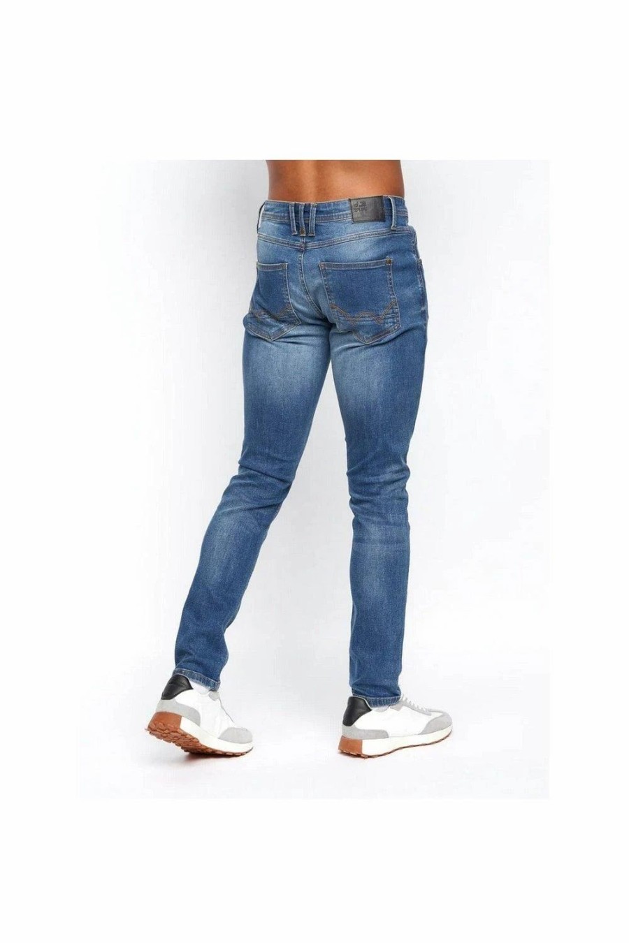 Jeans * | Duck And Cover Tranfil Distressed Slim Jeans Blue