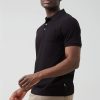 Polo Shirts * | Burton Waffle Pocket Polo Shirt Black