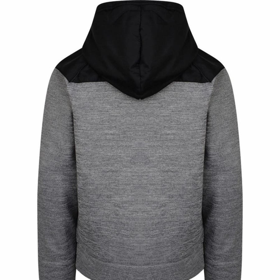 Hoodies * | Canterbury Clothing Boys Vaposhield Fleece Zip Through Hoodie Hoody Static Marl