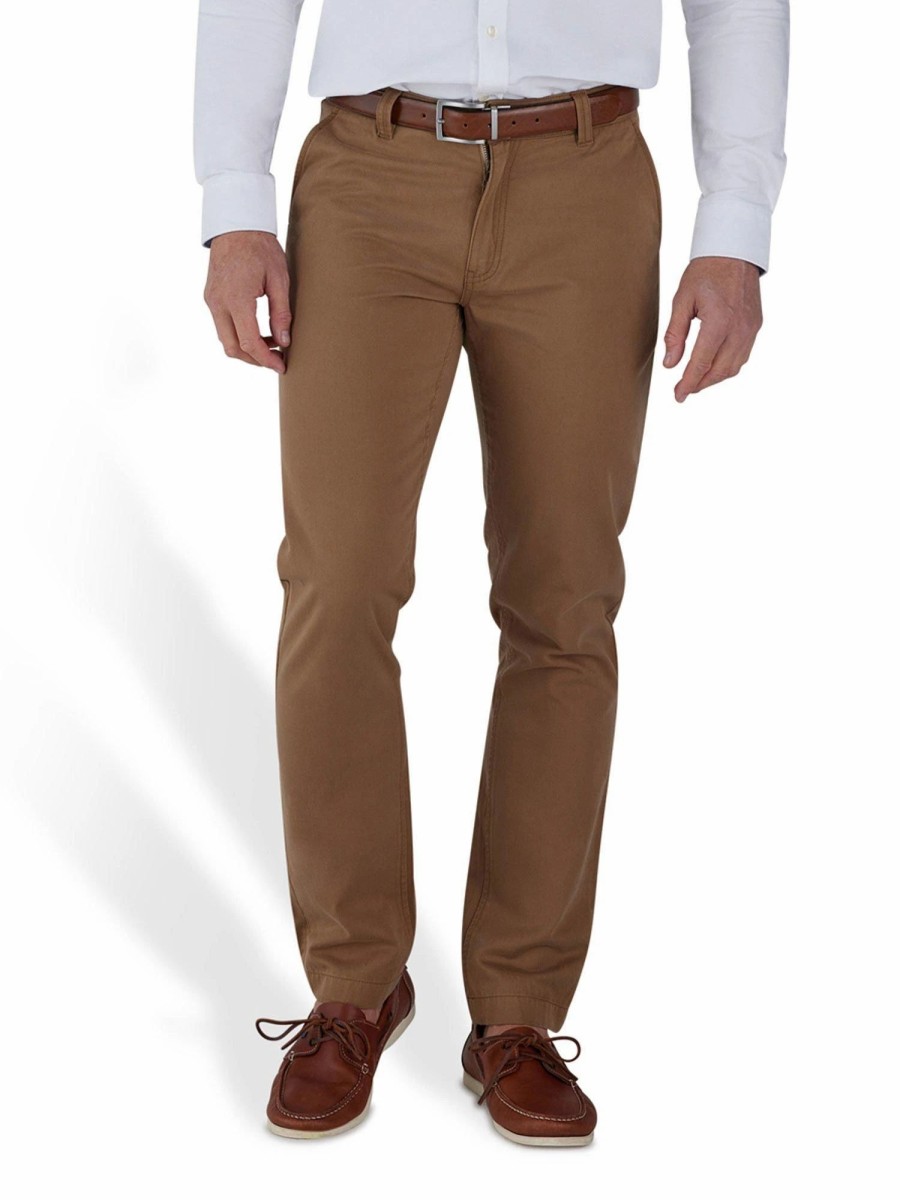 Chinos * | Raging Bull Tapered Chino Brown