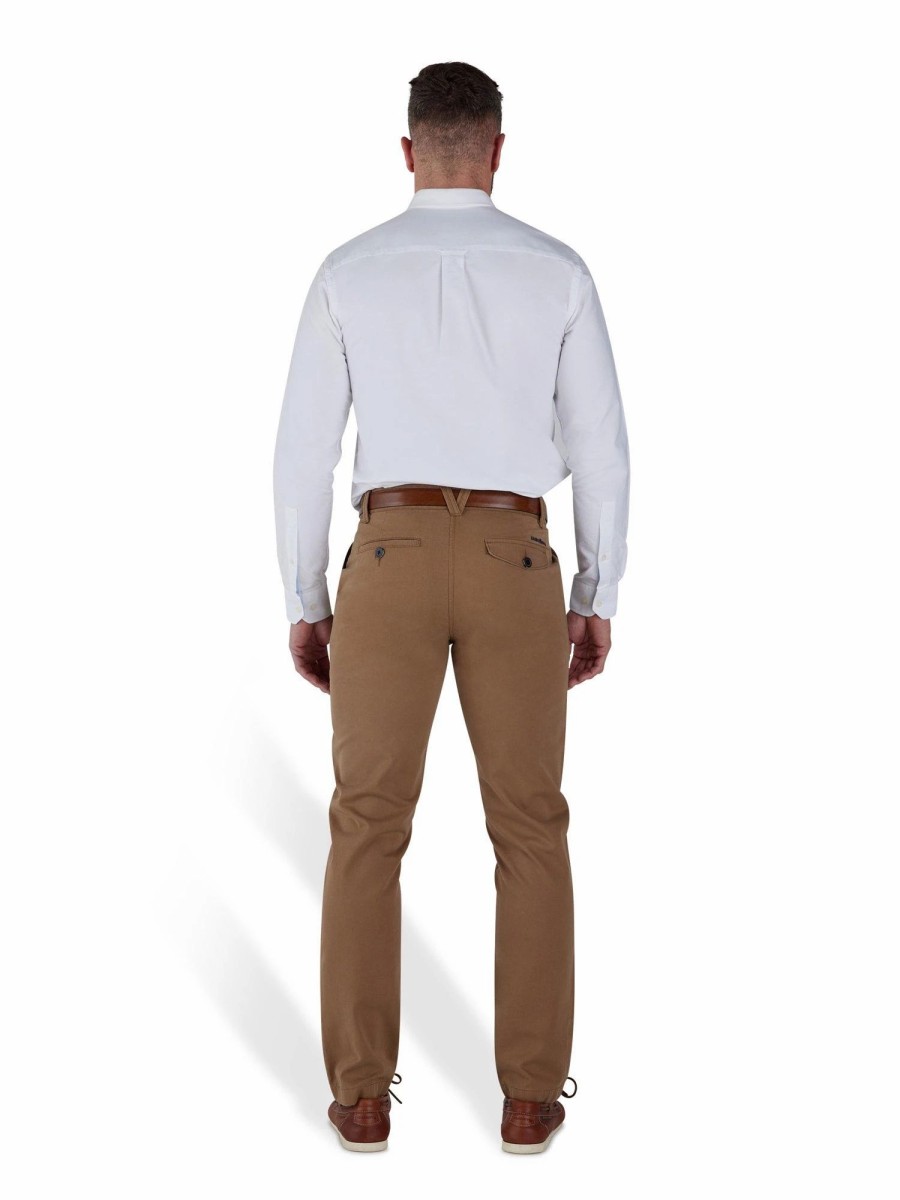 Chinos * | Raging Bull Tapered Chino Brown