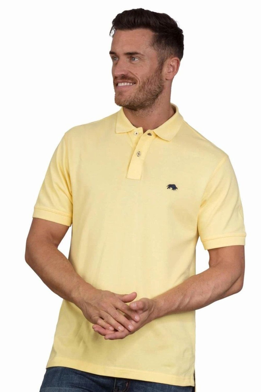 Polo Shirts * | Raging Bull Organic Classic Polo Yellow