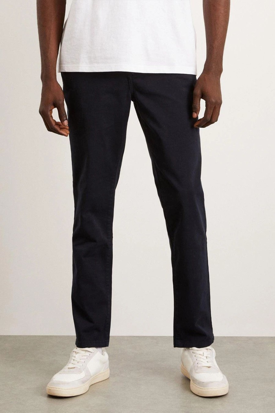 Chinos * | Burton Slim Fit Chino Trousers Navy