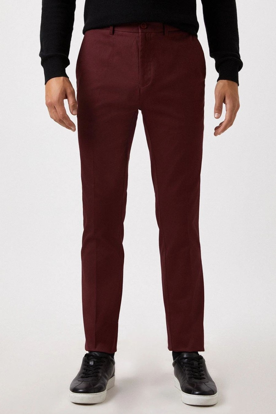 Chinos * | Burton Slim Fit Stretch Chinos Red