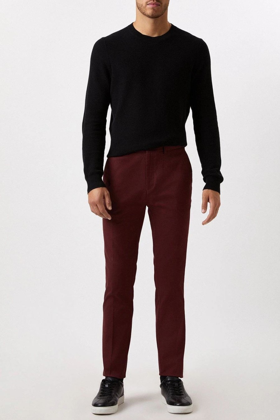 Chinos * | Burton Slim Fit Stretch Chinos Red