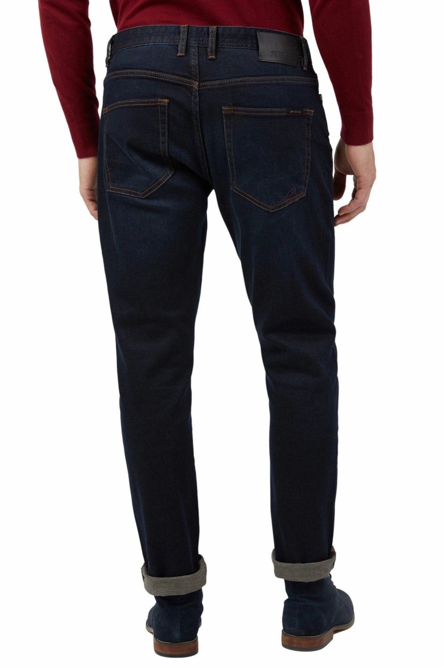 Jeans * | Jeff Banks Vintage Wash Straight Leg Jean Blue