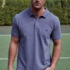 Polo Shirts * | British Boxers 'Classic' Polo Shirt Blue