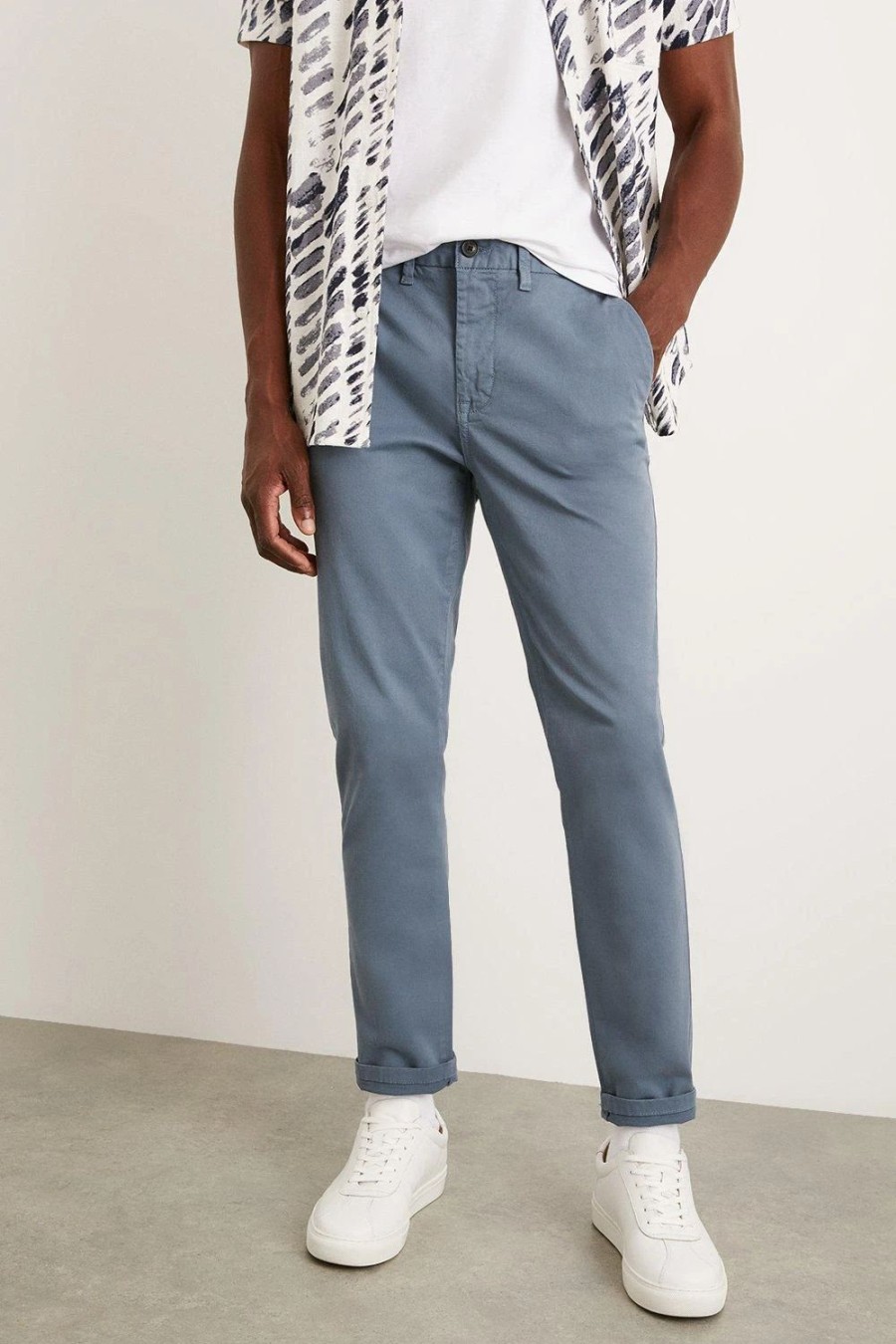 Chinos * | Burton Slim Fit Chino Trousers Blue