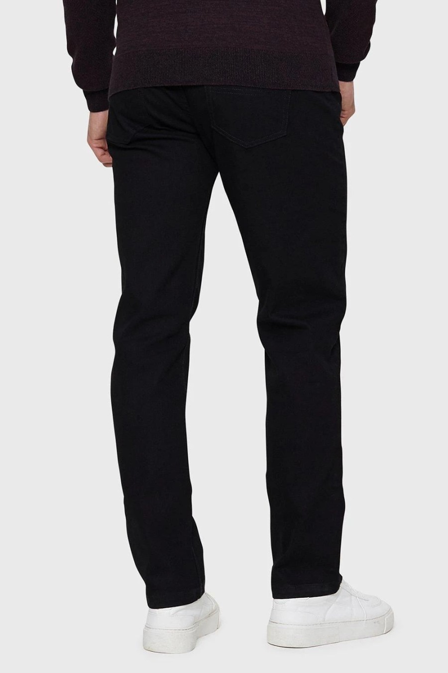 Jeans * | Threadbare Rainford' Belted Straight Fit Jeans Black