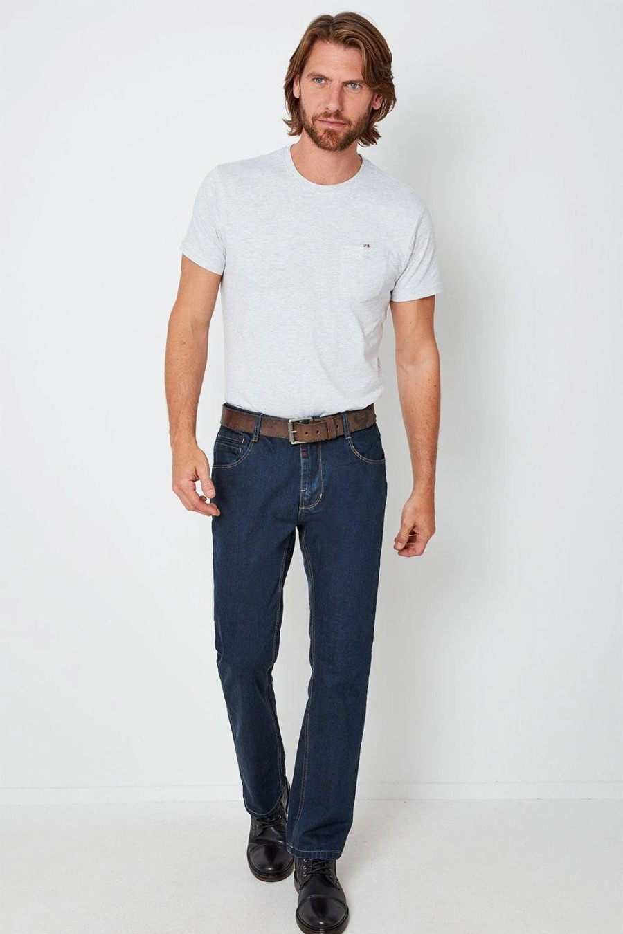 Jeans * | Joe Browns Straight Joe Jeans Rinse Blue