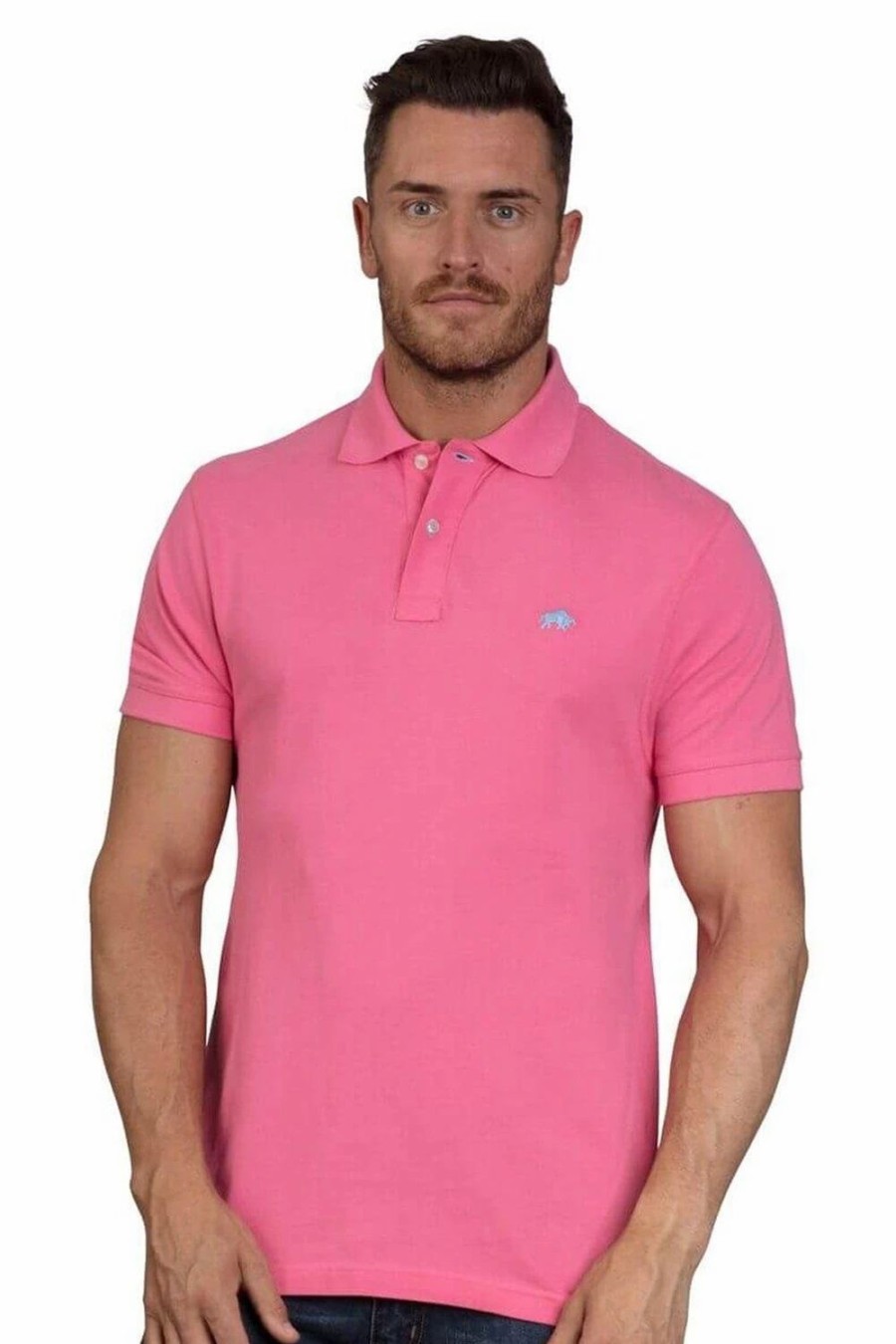 Polo Shirts * | Raging Bull Organic Signature Polo Pink