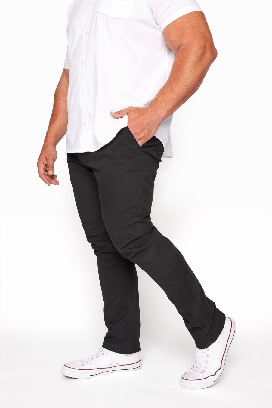 Chinos * | Badrhino Stretch Chinos Black