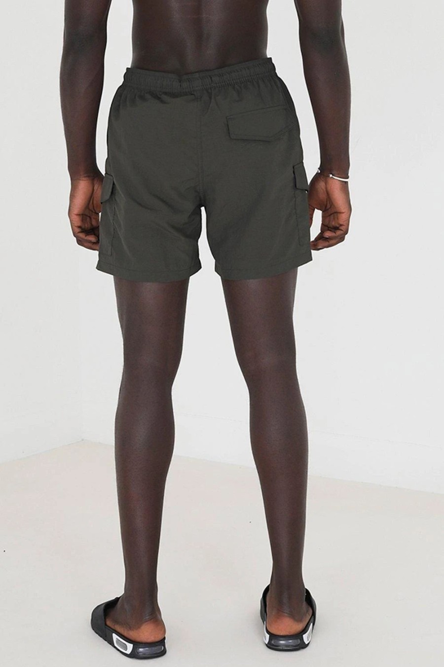 Swim Shorts * | Brave Soul 'Cooper' Cargo Pocket Swim Shorts Khaki