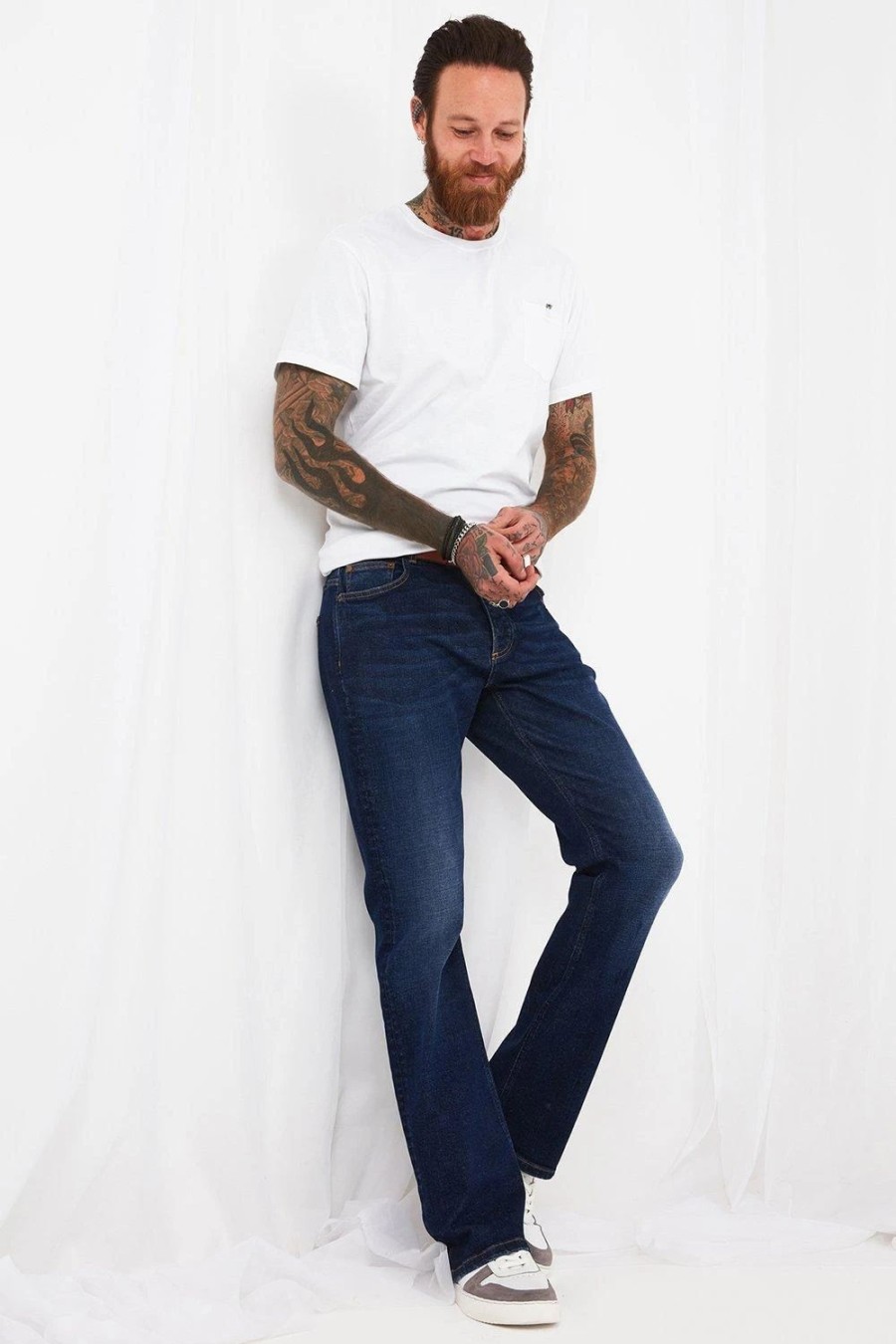 Jeans * | Joe Browns Brilliant Bootcut Jeans Navy