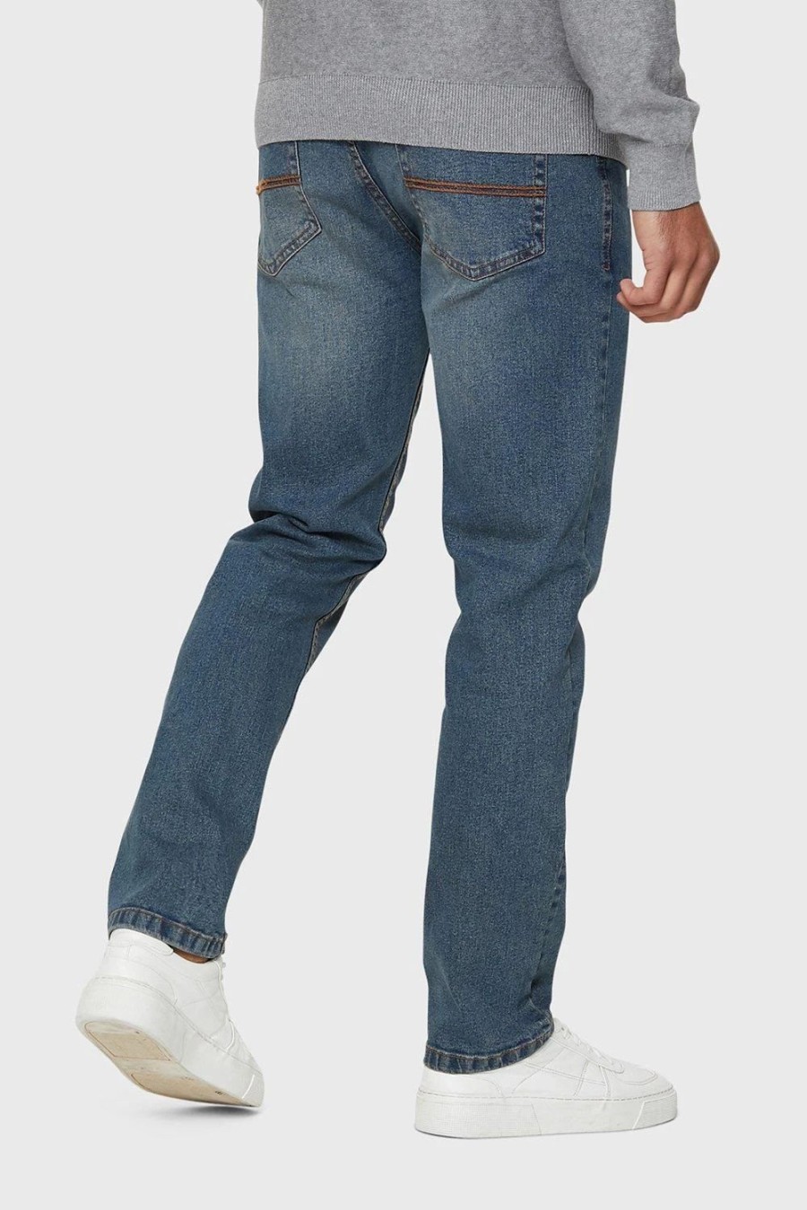 Jeans * | Threadbare Dirty Wash 'Formby' Slim Fit Jeans Blue