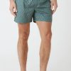 Swim Shorts * | Burton Leaf Print Swim Short Green