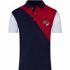 Polo Shirts * | Raging Bull Diagonal Cut And Sew Polo Navy