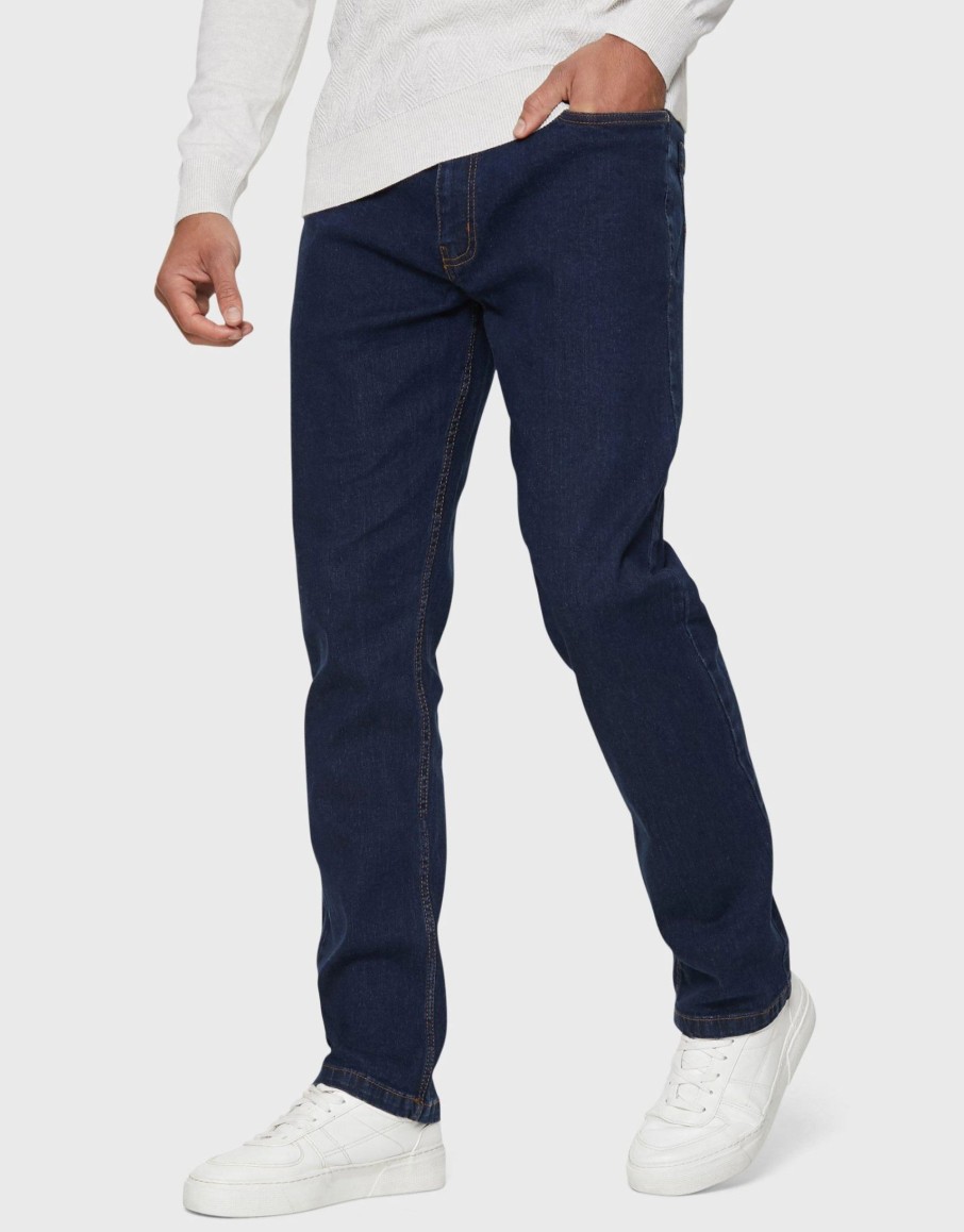 Jeans * | Threadbare Rinse Wash 'Formby' Slim Fit Jeans Blue