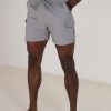 Swim Shorts * | Brave Soul 'Cooper' Cargo Pocket Swim Shorts Grey