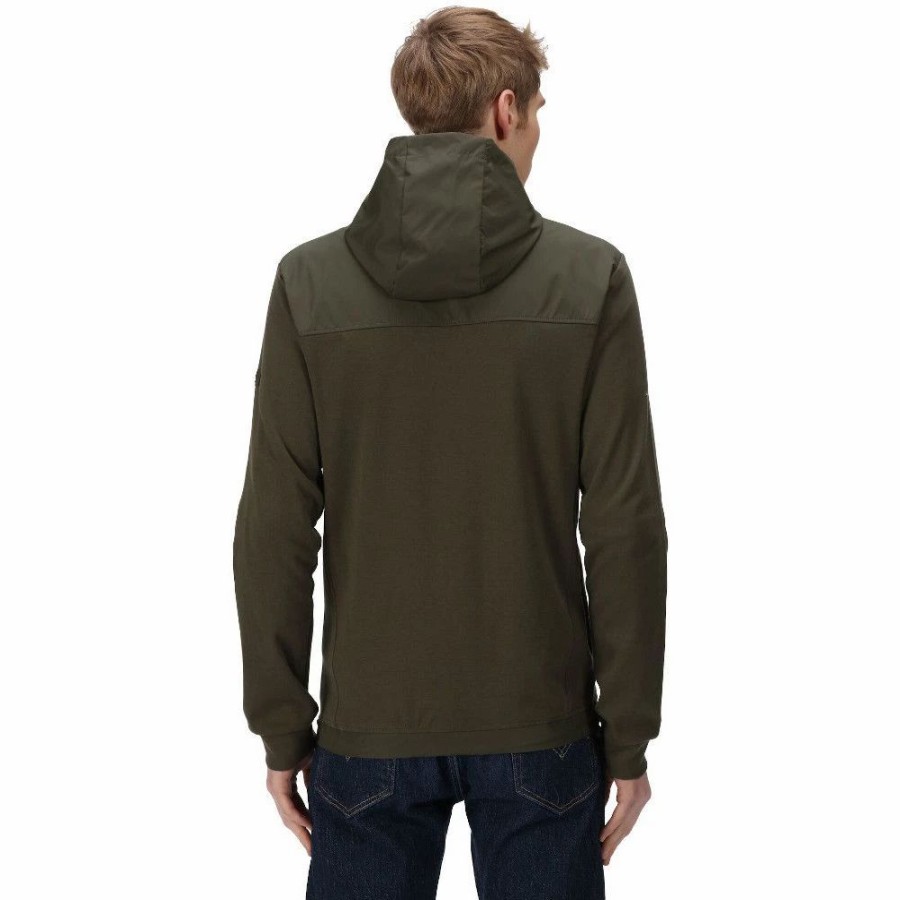 Hoodies * | Regatta Mens Luis Water Repellent Cotton Hoodie