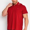 Polo Shirts * | Badrhino Short Sleeve Polo Shirt Red