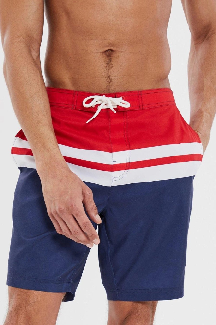 Swim Shorts * | Threadbare 'Kingdom' Colourblock Boardshorts Blue