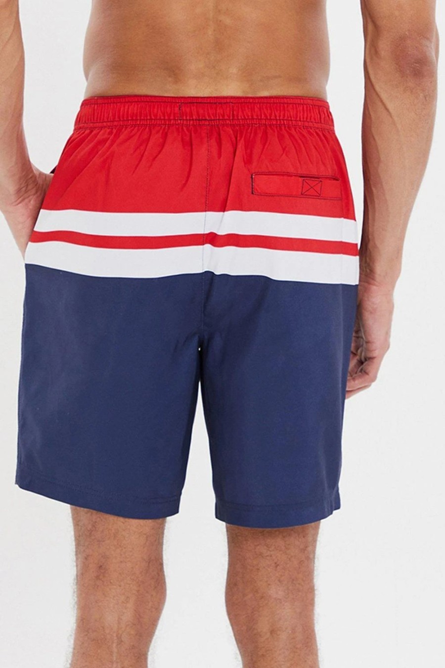 Swim Shorts * | Threadbare 'Kingdom' Colourblock Boardshorts Blue