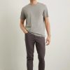 Chinos * | Burton Slim Fit Charcoal 5 Pocket Chino Trousers Grey