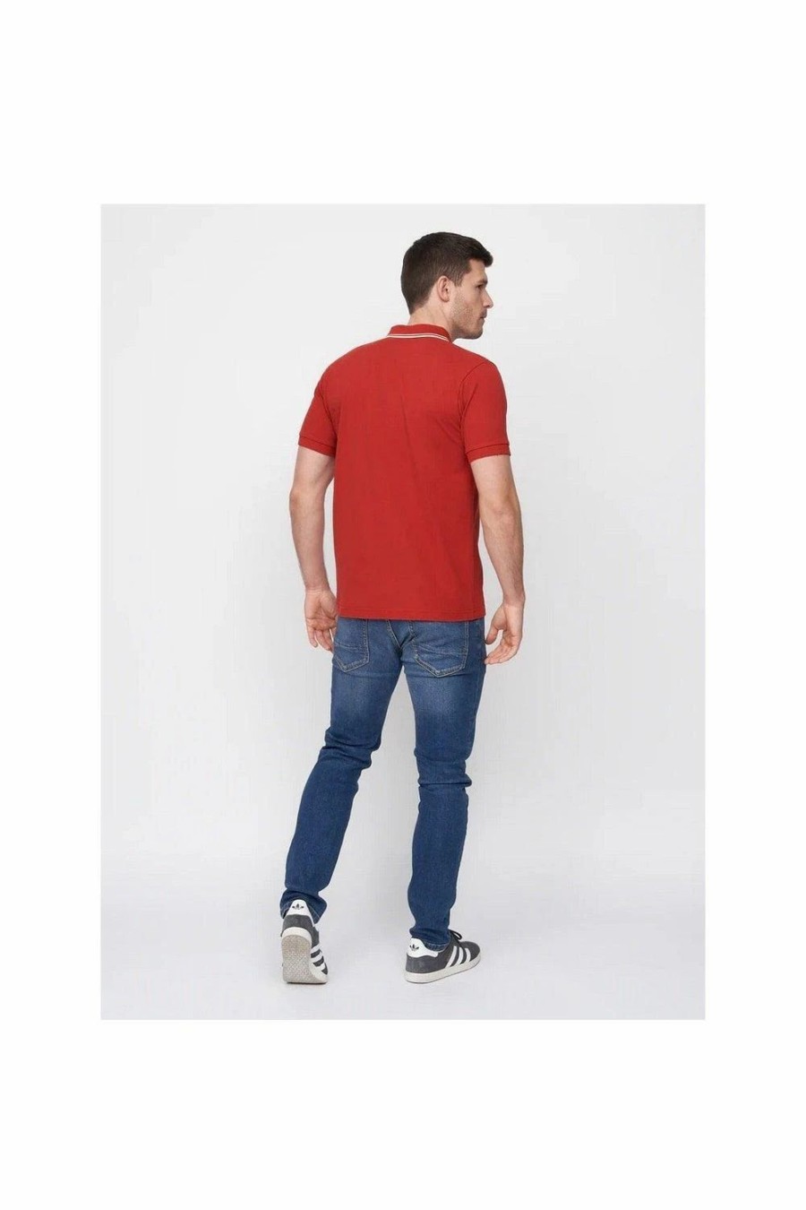 Polo Shirts * | Duck And Cover Samtrase Polo Shirt Red