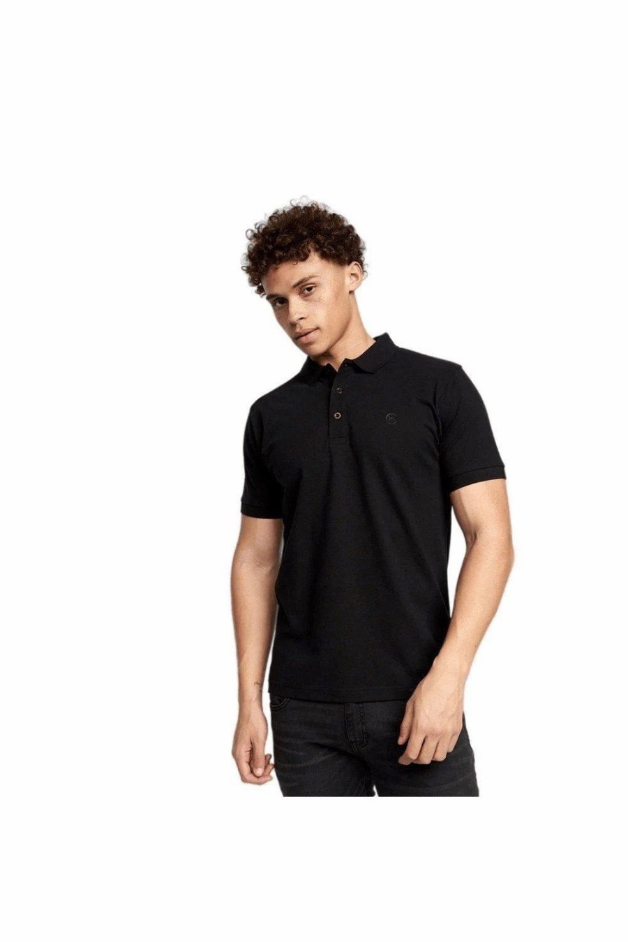 Polo Shirts * | Duck And Cover Bassos Polo Shirt Black