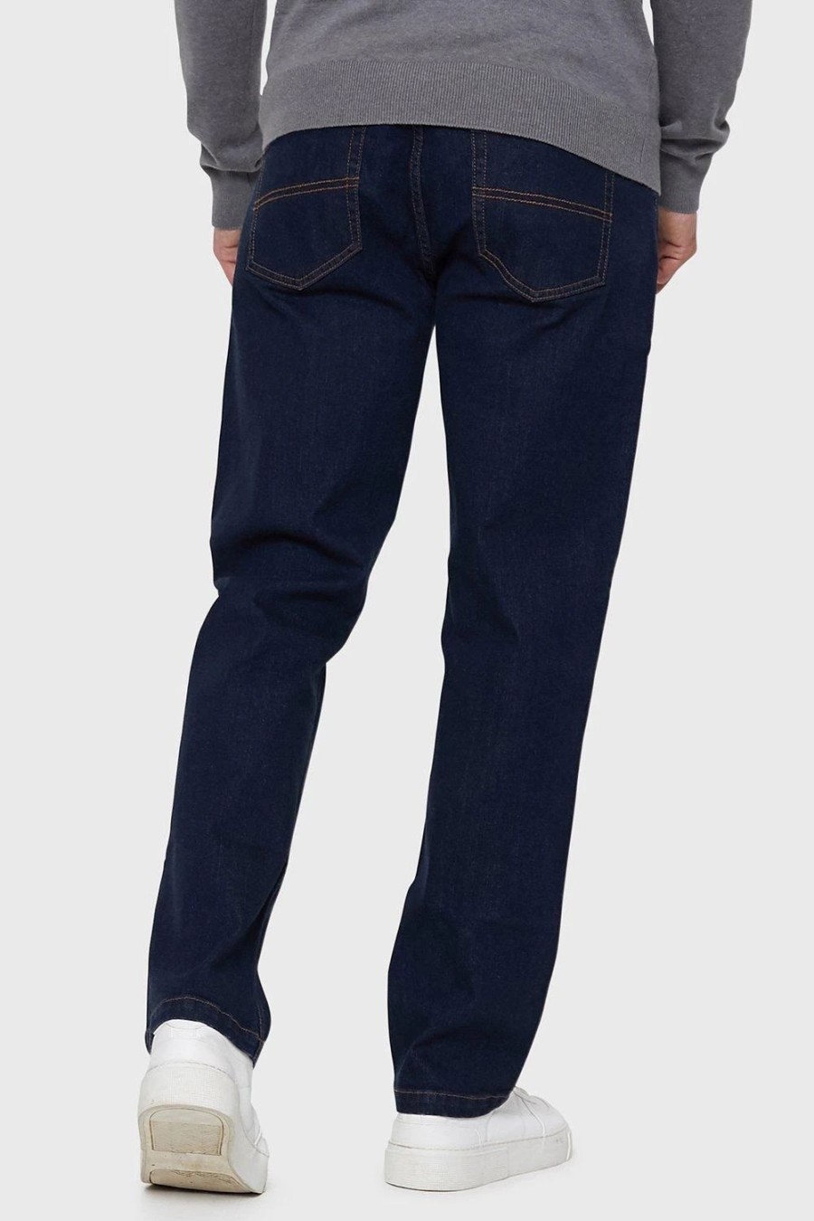 Jeans * | Threadbare Rinse Wash 'Rainford' Belted Straight Fit Jeans Blue