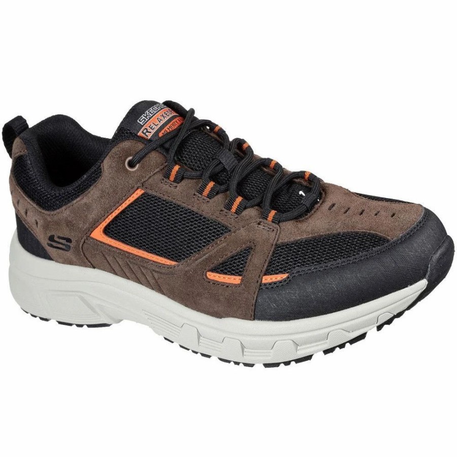 Shoes * | Skechers Mens Oak Canyon Duelist Leather Sports Trainers