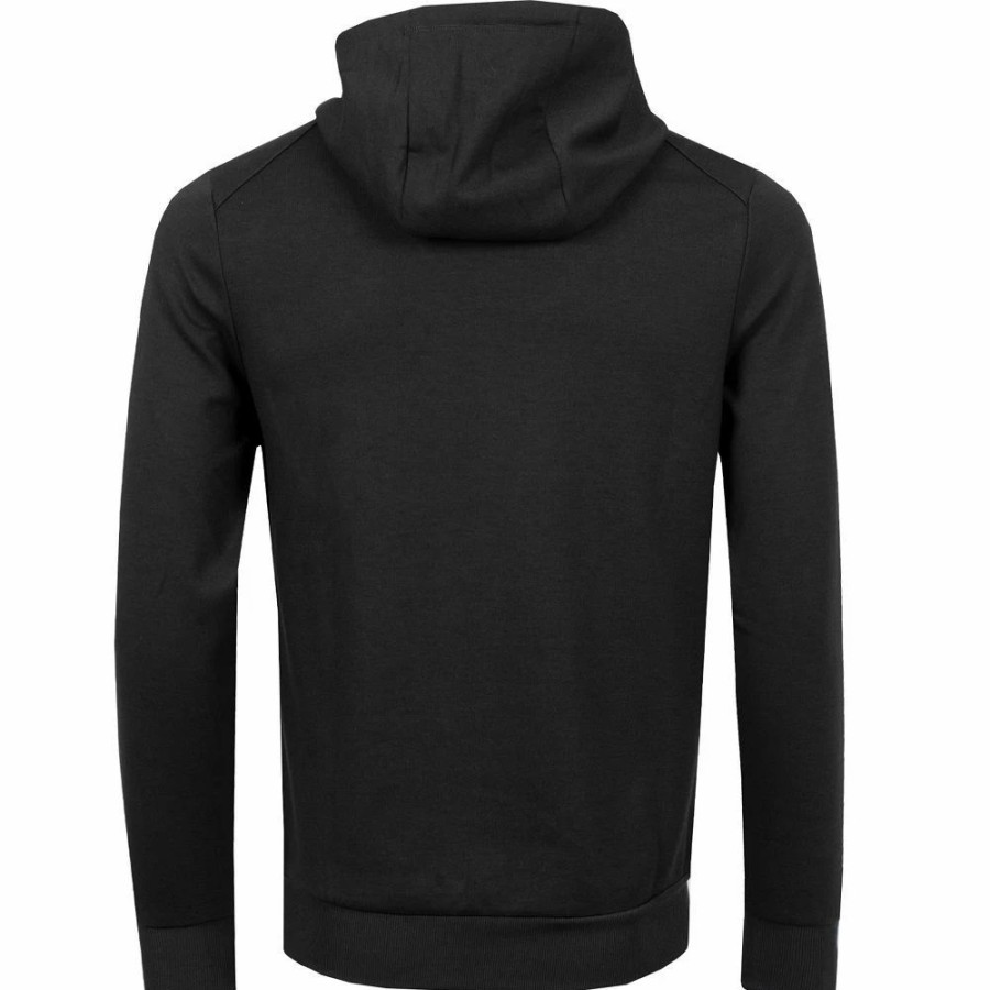 Hoodies * | Lyle & Scott Mens Oth Fly Fleece Hoodie Sweatshirt True Black