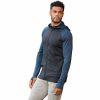 Hoodies * | Outdoor Look Mens Contrast Melange Full Zip Sweat Hoodie