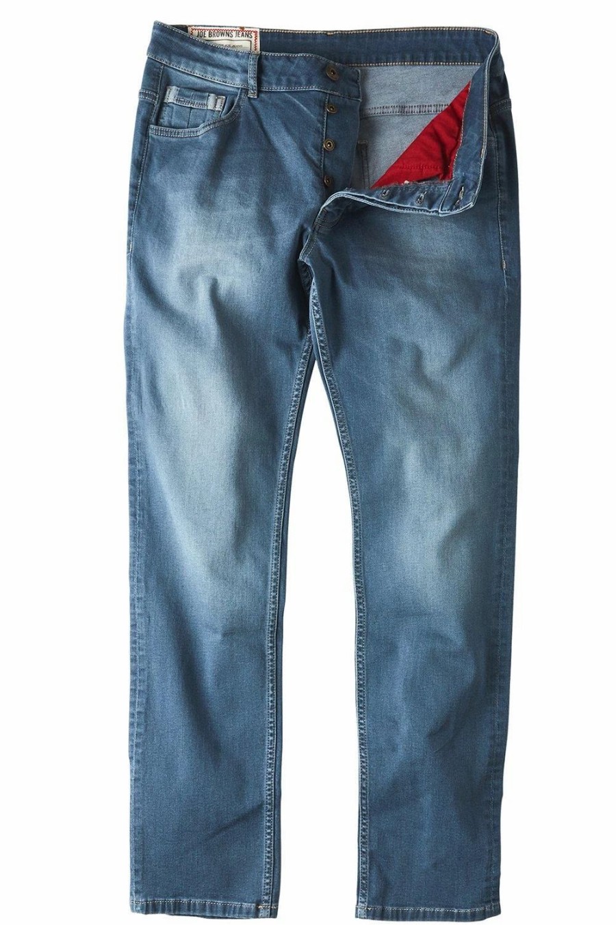 Jeans * | Joe Browns Vintage Wash Slim Jeans Blue