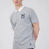 Polo Shirts * | Hammond & Co Short Sleeve Plain Rugby Shirt Grey