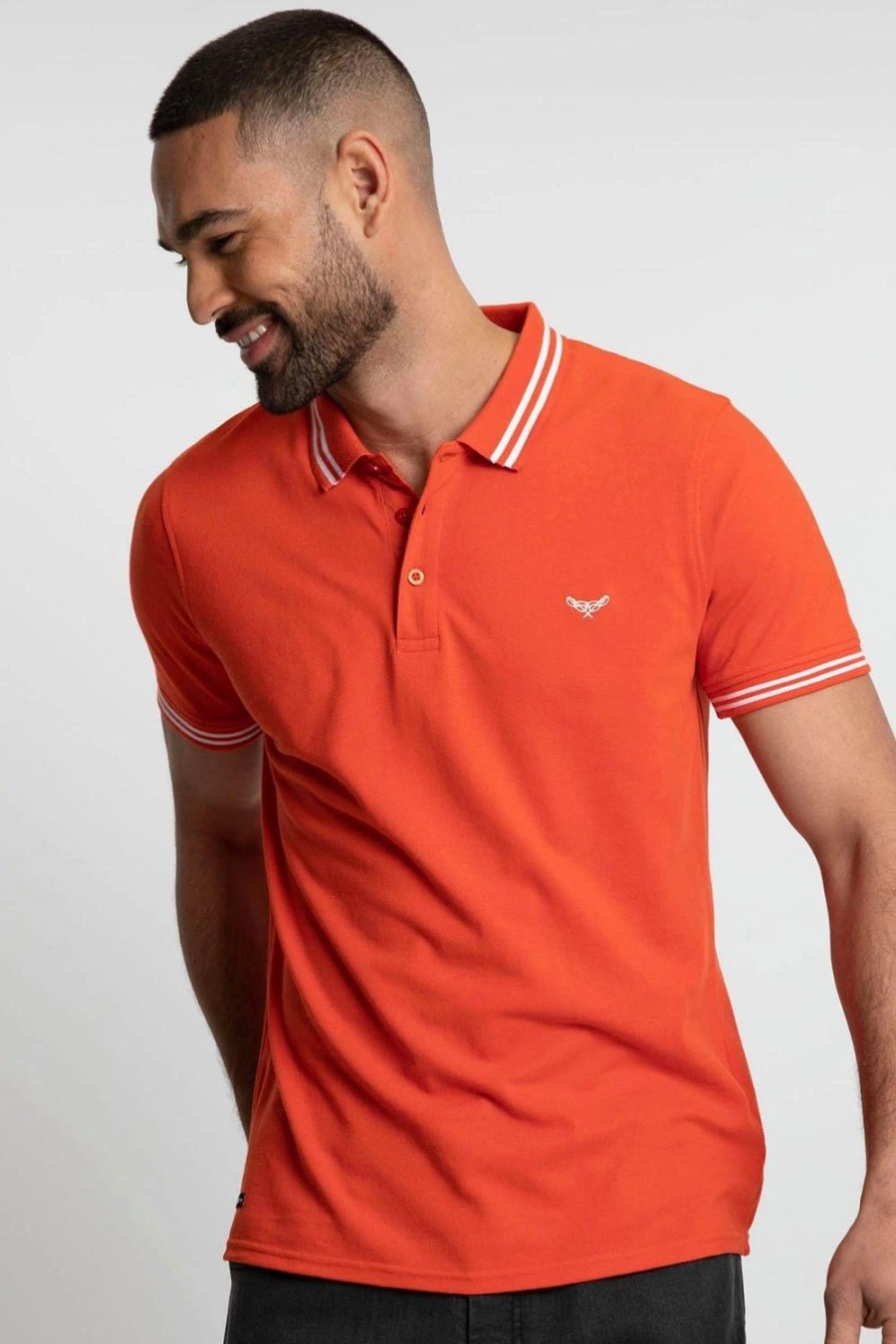 Polo Shirts * | Threadbare 'Joss' Pique Polo Shirt Red