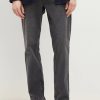 Jeans * | Burton Straight Leg Dark Jeans Grey