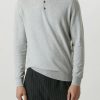 Polo Shirts * | Burton Cotton Rich Light Knitted Polo Shirt Grey