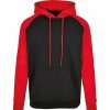 Hoodies * | Cotton Addict Mens Basic Raglan Comfort Fit Sporty Hoodie