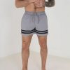 Swim Shorts * | Brave Soul 'Rios' Contrast Stripe Swim Shorts Grey