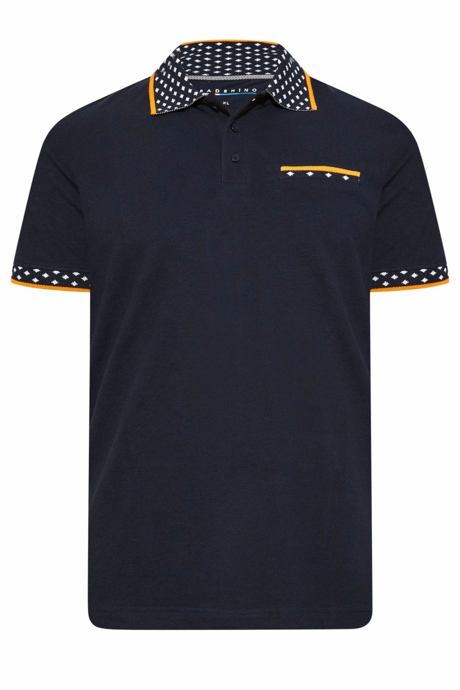 Polo Shirts * | Badrhino Dobby Collar Polo Shirt Blue