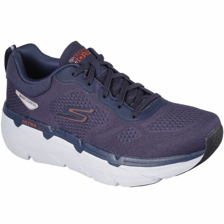 Shoes * | Skechers Mens Max Cushioning Premier Perspective Trainers Navyorange